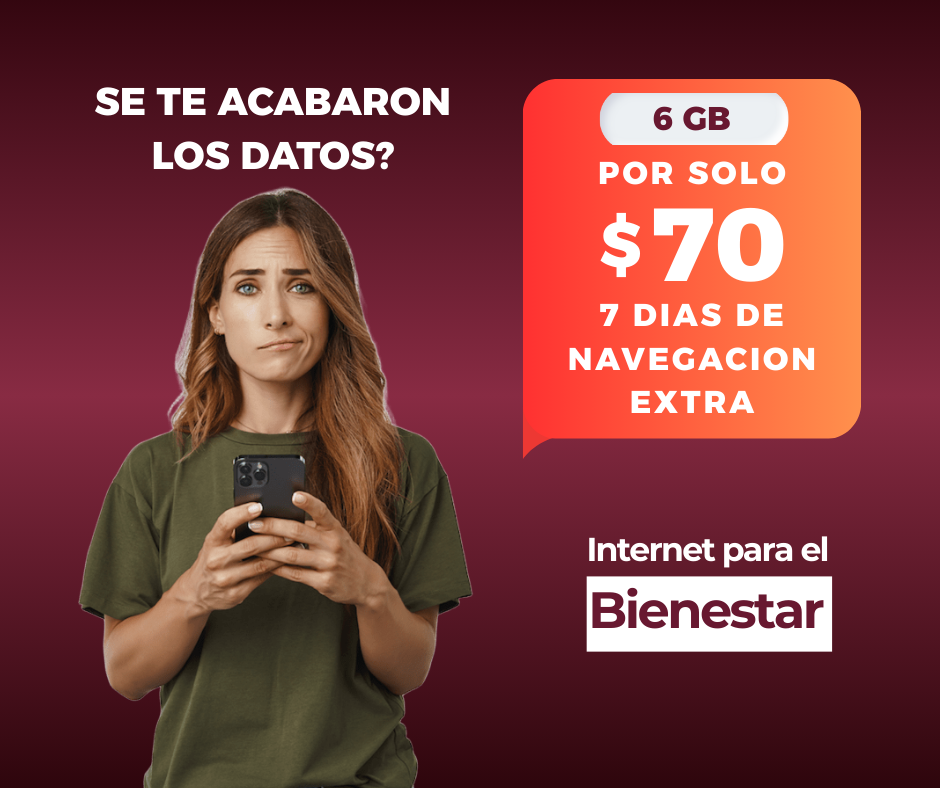 Paquete 6 GB por 7 días